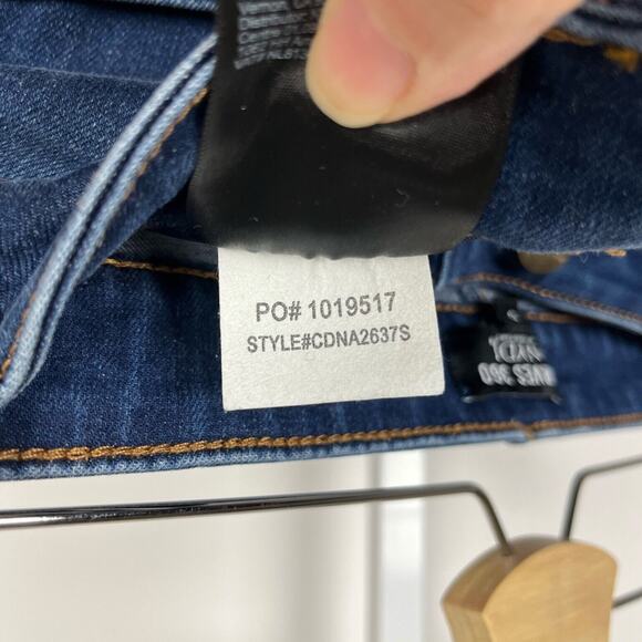 NYDJ Curves 360 0 Short Slim Straight Ankle Jeans Stretch Denim Slit Hem Blue - Picture 7 of 8